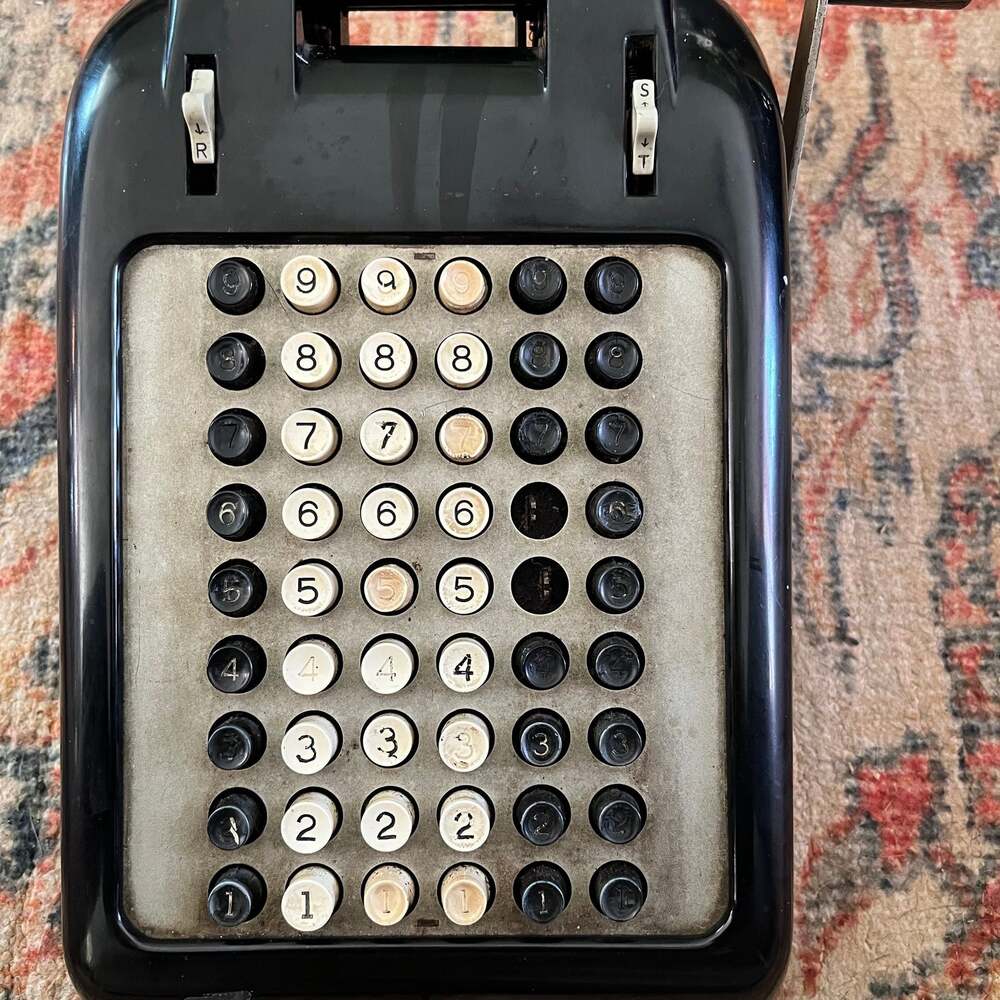 Vintage Victor Mechanical Adding Machine - Mid-Century Industrial Calculator